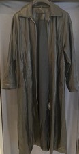 Langer Ledermantel Schwarz Gr. 38