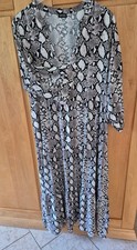 NEU Gerry  Weber Maxi Kleid animal  Größe 48 Viscose ungetragen