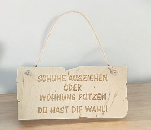 Holzschild schuhe ausziehen - schuhe,