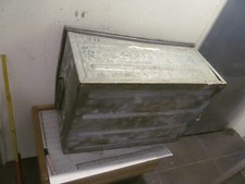 große SCHÄFER LAGERKISTE METALLBOX METALLCONTAINER STAPELBOX 66x27x29cm sch3