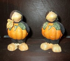 2 x Keramik Raben Krähen Vogel Deko Figur Skulptur Höhe ca. 11 cm