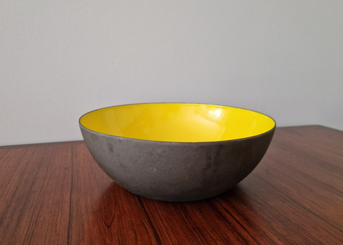 Krenit schale emaille - krenit, gelb