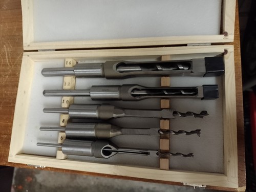 Vierkant stemmbohrer set 5 - set,,