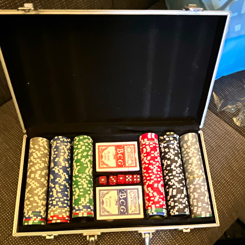 Poker chip set - chip,