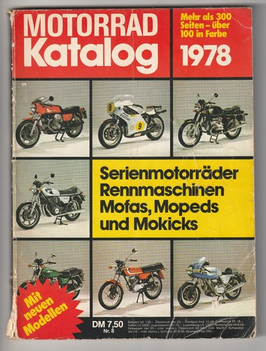 Motorradkatalog 1978