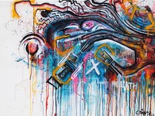 GEMÄLDE abstrakt C. FANTA