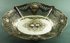 ANTIKE GROSSE OBSTSCHALE 800er