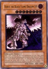 YuGiOh Horus the Black Flame Dragon LV8 (V.2) SOD-EN008 Ultimate Rare Englisch
