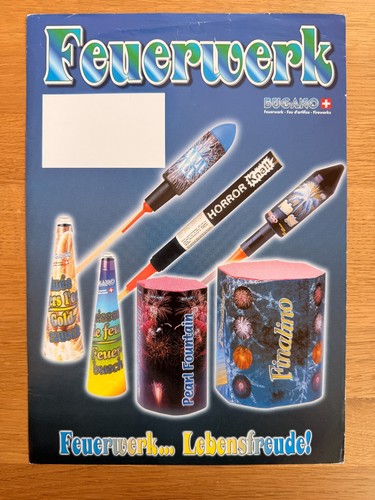 Alter bugano feuerwerk flyer - alter,