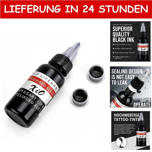 Schwarz tattoo tinte ml - schwarz, 30