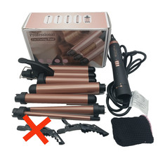 BESTOPE PRO MD-J18 Lockenstab Set 5-in-1 Roségold mit 5 austauschbaren Aufsätzen