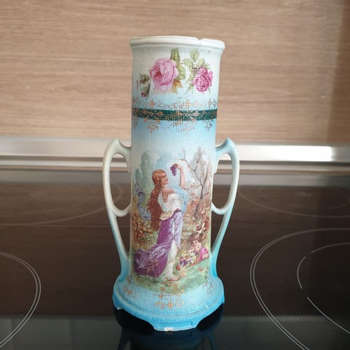 Antike tapestry vase pompadour - antike,
