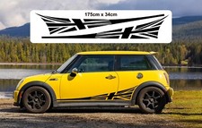 MINI COOPER GRAFIK SEITE Union Jack 🇬🇧 VINYL AUFKLEBER STICKER * JEDE FARBE