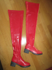 Kunstleder Stiefel Overknee