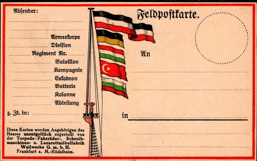 Türkei fahnen - ak,