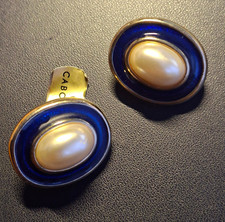 Cabouchon goldfarbige Ohrclips