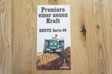 DEUTZ Schlepper Prospekt Typ Serie 06 eine neue Kraft 14 Seiten 1969