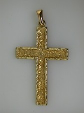 Gelbgold Kreuz-Anhänger Kommunion Taufe Konfirmation Ungetragen aus Juwelieraufl