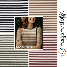 MAGAM-Stoffe "Joe" Rippen Jersey Mode Stoff aus Holland Meterware ab 50cm