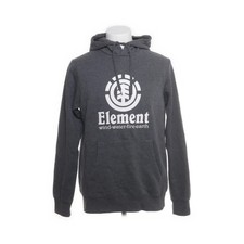 Element, Kapuzenpullover, Größe: M, Grau, Baumwolle/Polyester, Print -Ysj