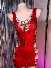 Goth Dress Damen Emo Alt