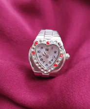 Ringuhr -Herzform Uhrring