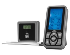 GRILLMEISTER Funk-Grillthermometer mit 2 Messfühlern GTGT 2.4 A2/GFGT 433 B2