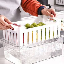  1 Set Kühlschrank Organizer Lebensmittelkonservierungsbox für Zuhause