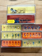 Set Preiser Spur N  Figuren Arbeiter Traktor Fuhrwerk 79504 79091 1:160 in OVP