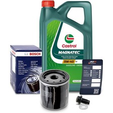 BOSCH ÖLFILTER + 5 L CASTROL MAGNATEC 5W40 FÜR TOYOTA YARIS P1 P9 1.0 1.3 +VVT-i