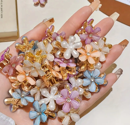 Mini blume haarkralle clips - mini,