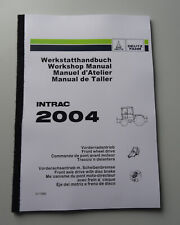 Deutz Intrac2004 Werkstatthandbuch Reparaturhandbuch Vorderachsantrieb von 1989