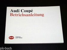 Betriebsanleitung Audi Coupe +