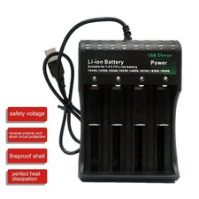 Taschenlampe +  Lithium Ionen 3,7V Li-ion Accu USB Ladegeräte