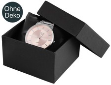 Uhrenbox Deckel Pappe schwarz