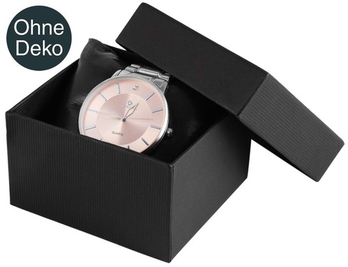 Uhrenbox deckel pappe schwarz - deckel,