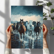 Pferde Herde Premium Poster