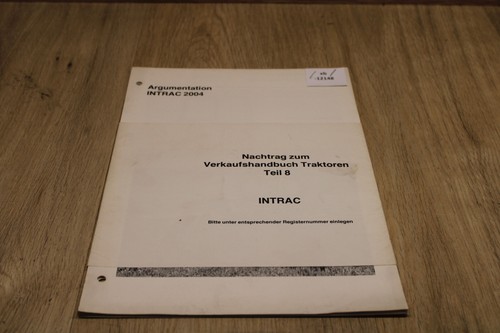 Deutz fahr nachtrag intrac - fahr,