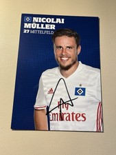 Hamburger SV HSV Autogrammkarte Nicolai Müller Handsigniert