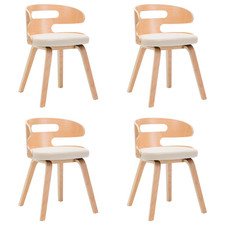 Esszimmerstühle 4 Stk. Creme