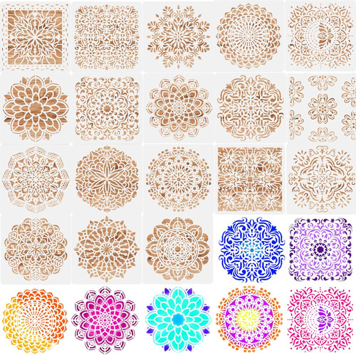 X15 mandala schablone - 15,