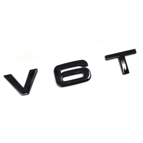 V6t schwarz glanz schriftzug - schwarz,