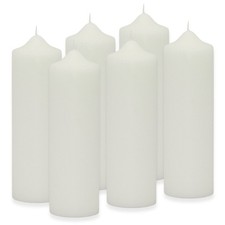 6 Stk Wenzel Stumpenkerzen