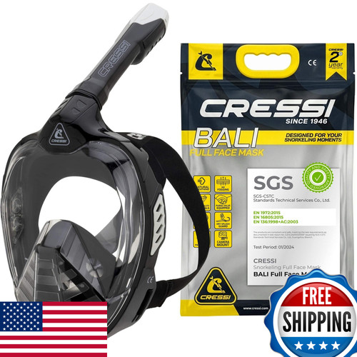 Cressi bali black grey - black/grey, s/m