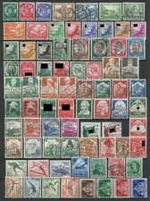 Lot Deutsches Reich aus Jahrgang 1933 - 1939 zw. Michel No. 479 - 715 gestempelt