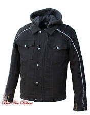 Jeansjacke, schwarz, mit