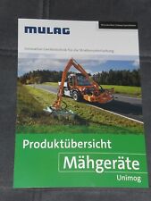 MULAG Produktübersicht Mähgeräte MERCEDES-BENZ UNIMOG Prospekt 08/2024 (24184)