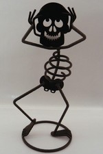 P7864 Votivkerzenhalter Halloween Knochenmann Knochenmännchen Partylite neu