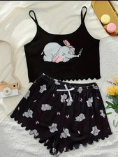 Verspieltes Elefanten-Pyjama-Set für süße Träume, XL (44)