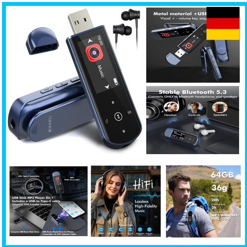 64gb tragbarer usb mp3 - mp3, player